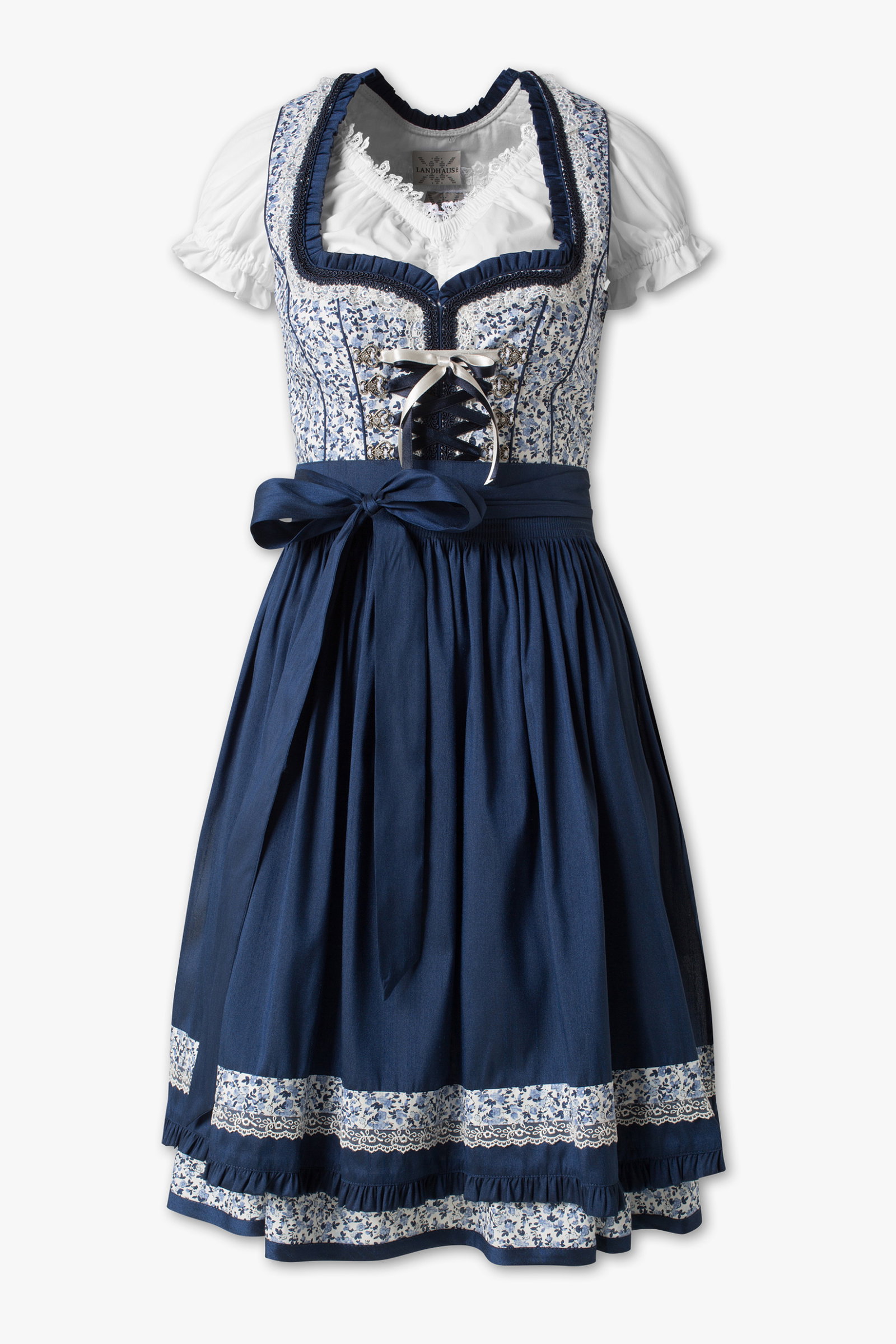 Blaues Landhaus Dirndl