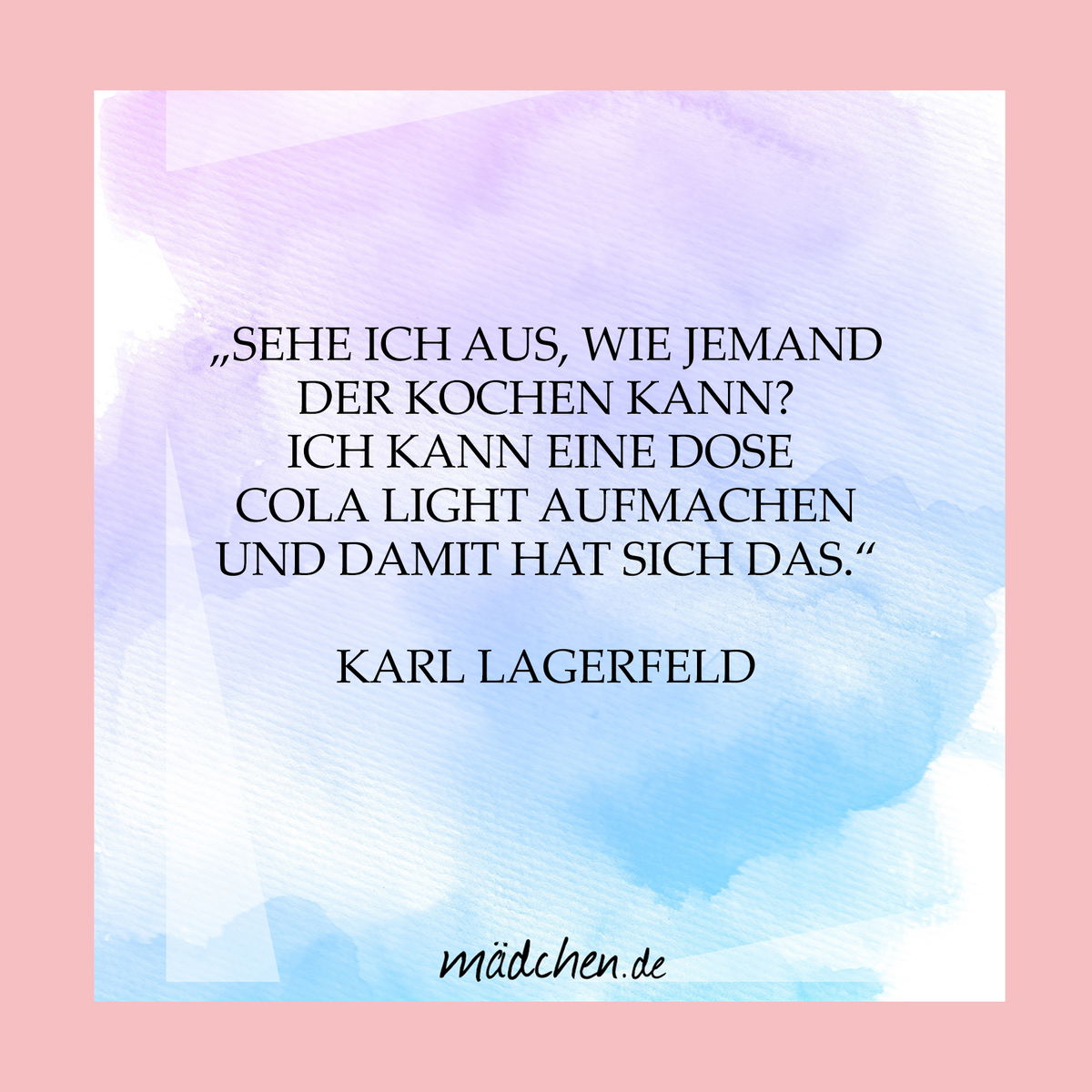 Karl über das Kochen
