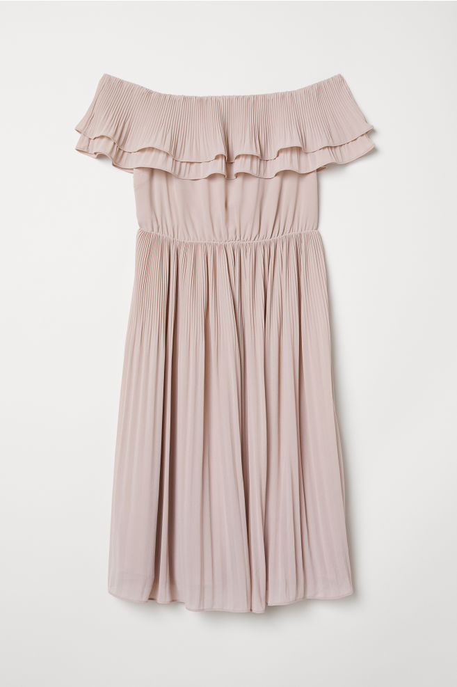 Off-Shoulder Kleid von H&M