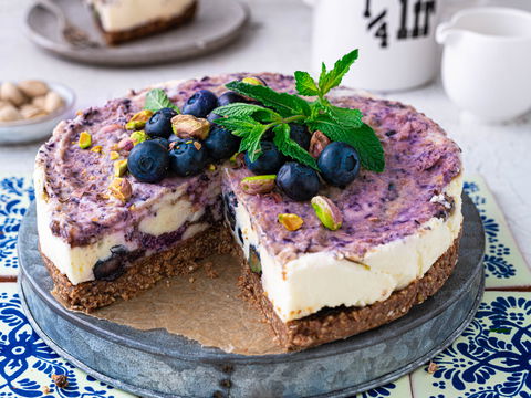 Für Genießer: Unser Rezept für Blaubeer-Torte ohne Backen