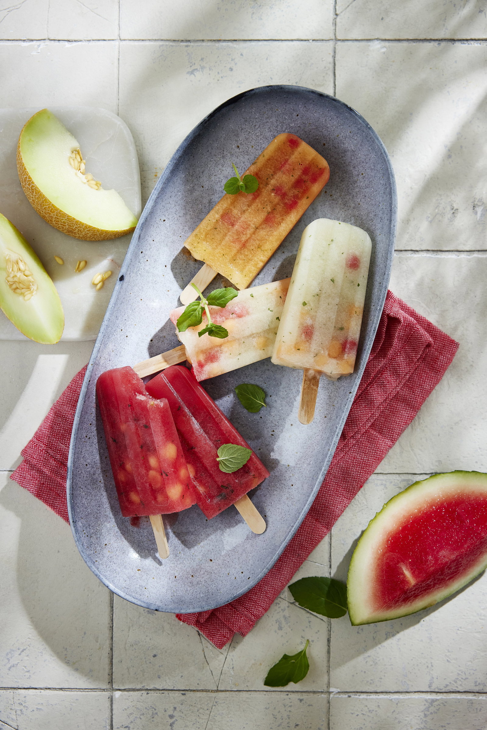 Nur 33 Kalorien: Dieses dreifarbige Melonen-Eis ist die gesündeste Erfrischung des Sommers