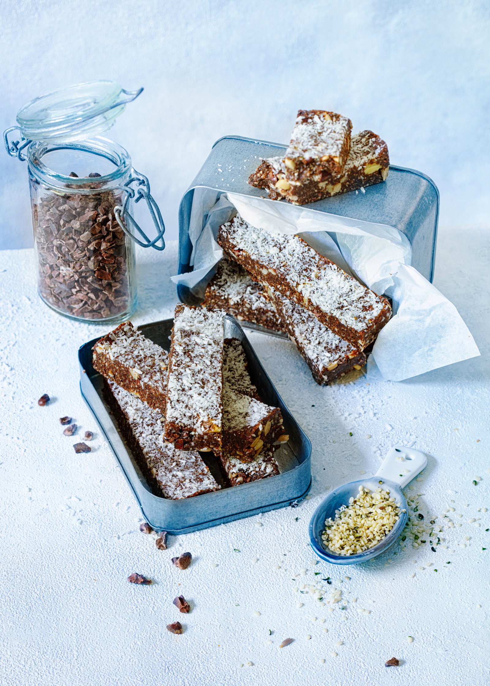 Clean Eating Trend: Schnelle Schokoriegel ohne Backen aus dem Mixer